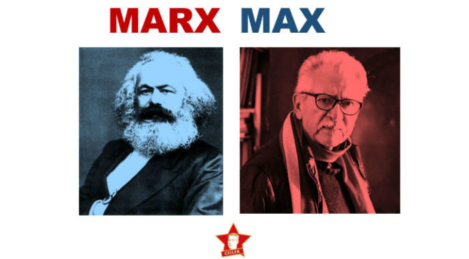 Emotivo homenaje a Karl Marx y Max Berrú